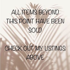 ALL ITEMS BEYOND THIS POINT HAVE BEEN SOLD